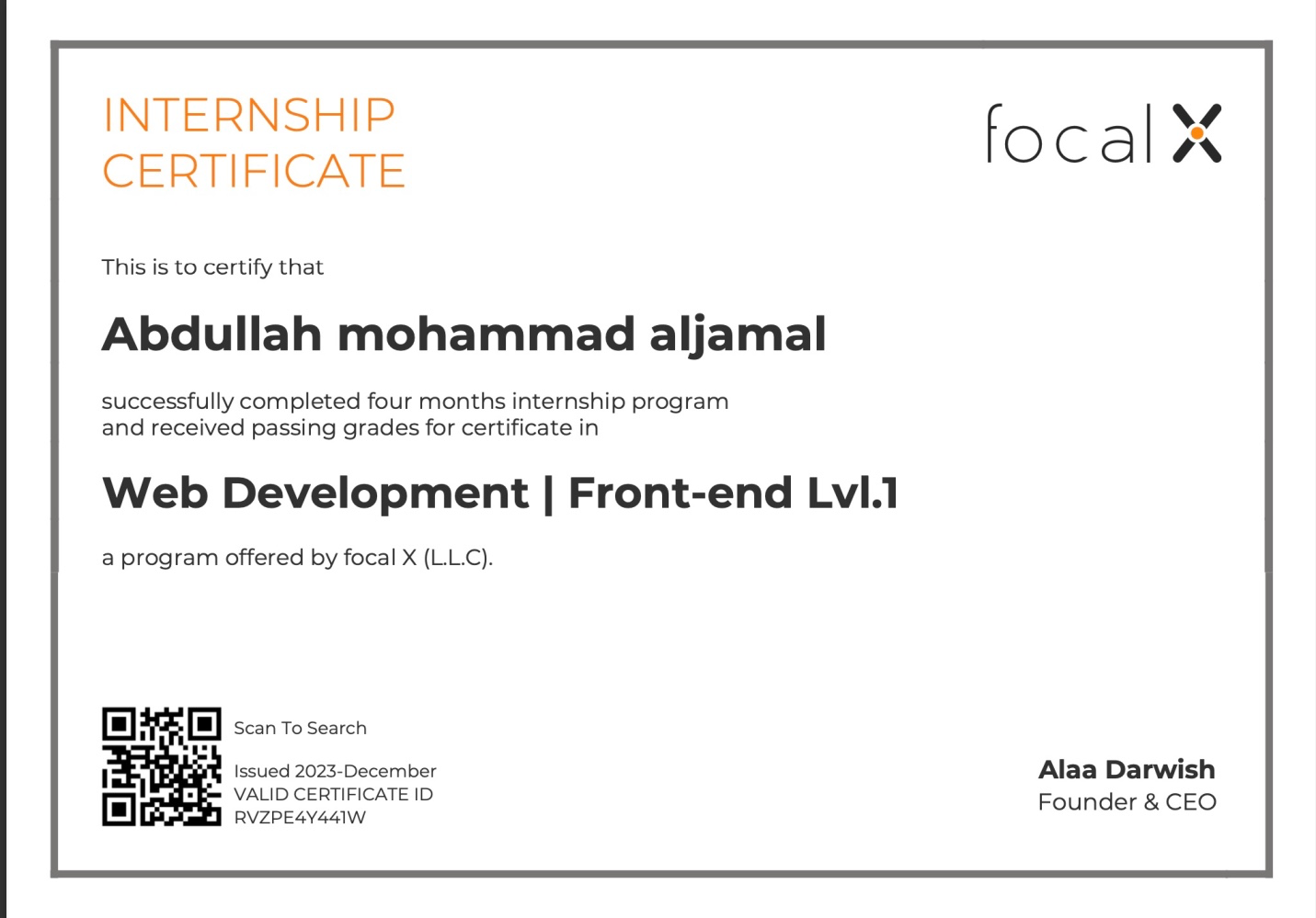 Abdullah Aljamal | Software Engineer